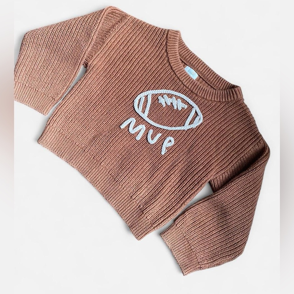 Tullabee MVP Football Fall Knit Sweater Girls Size 5T